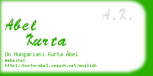 abel kurta business card